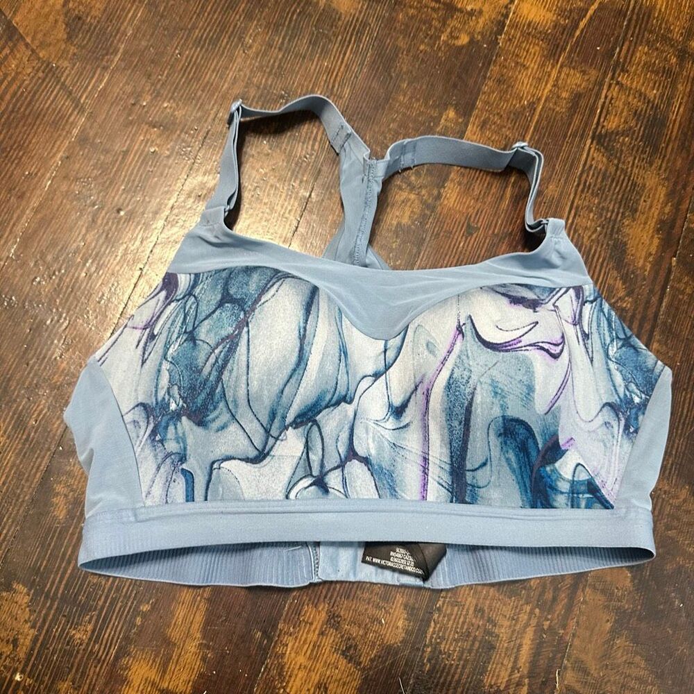 Victoria’s Secret light blue marbled 34D sports bra